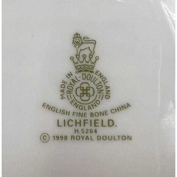 Brand New Royal Doulton Porcelain "Lichfield" Floral Teacup & Saucer Set of 6 - Picture 11 of 12